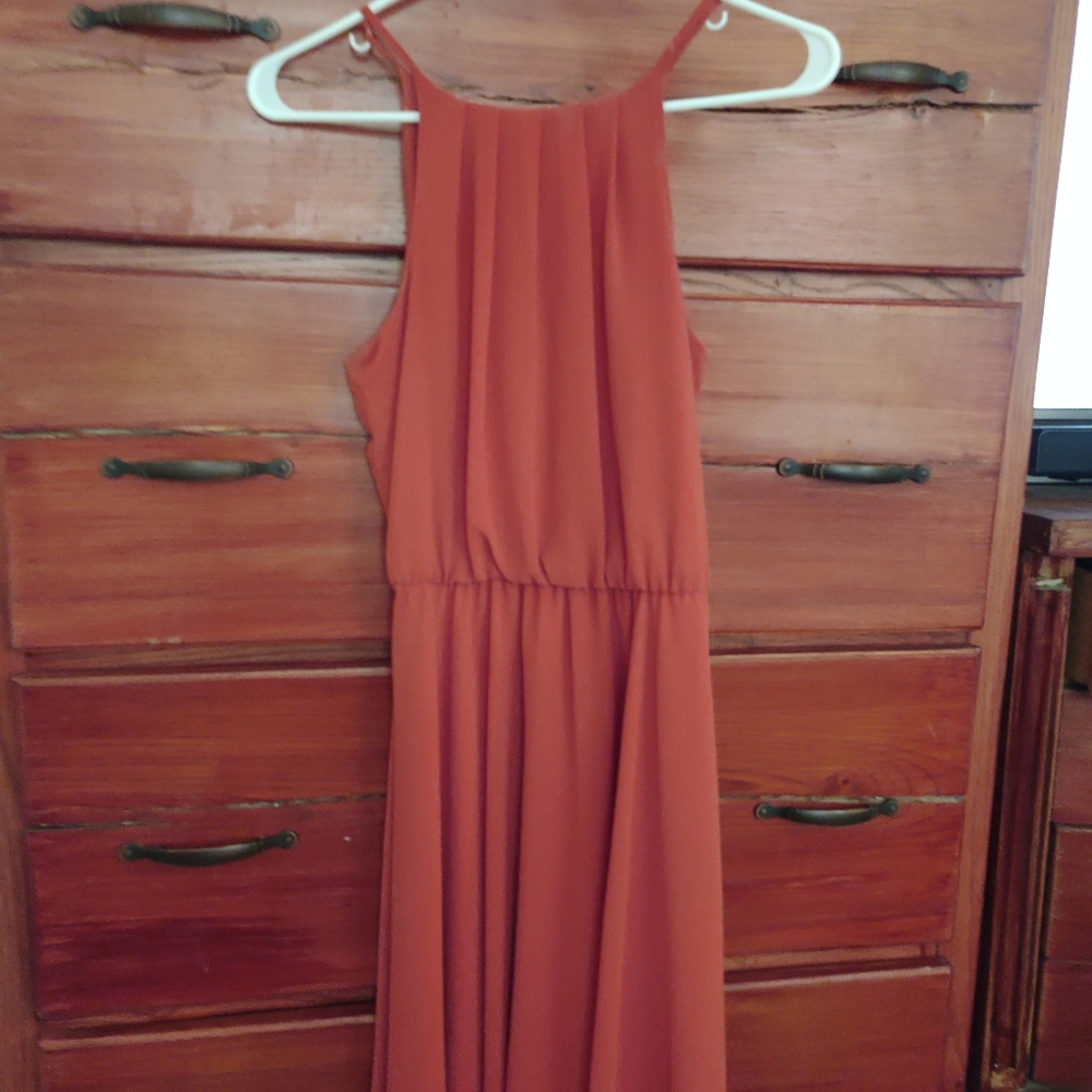 Miami rust colored dress